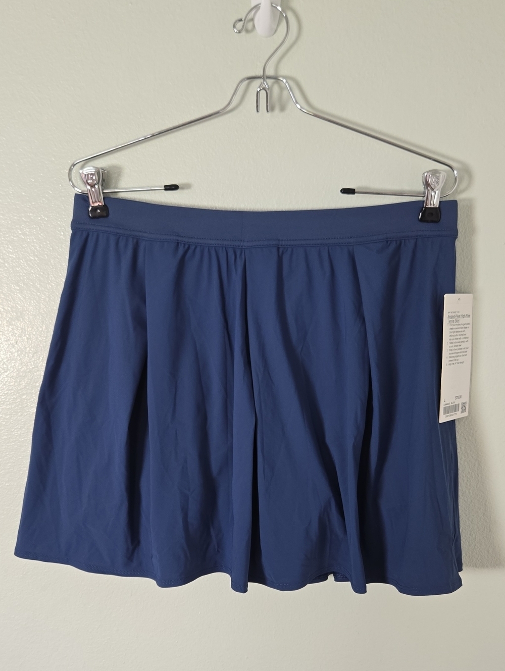 Lululemon | NWT Blue Angled-Pleat High-Rise Tennis Skirt Size Large - Picture 5 of 10